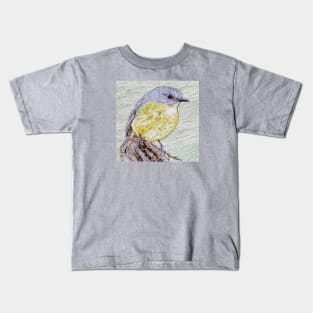 Eastern Yellow Robin Kids T-Shirt